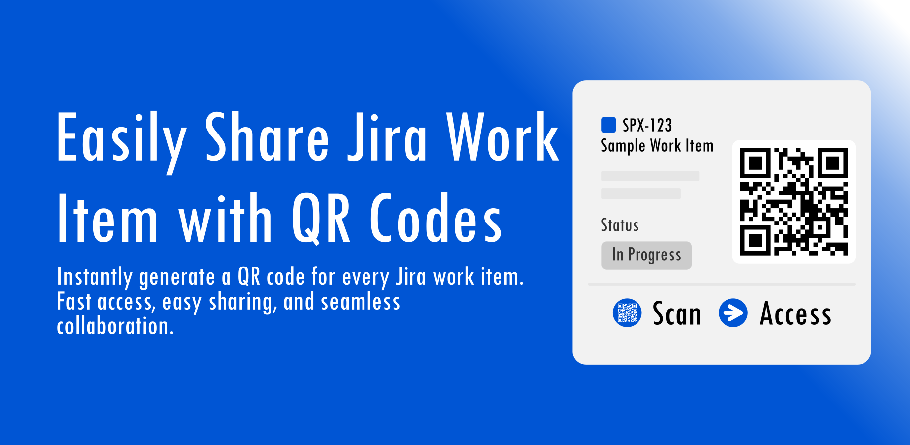 QR codes for work items